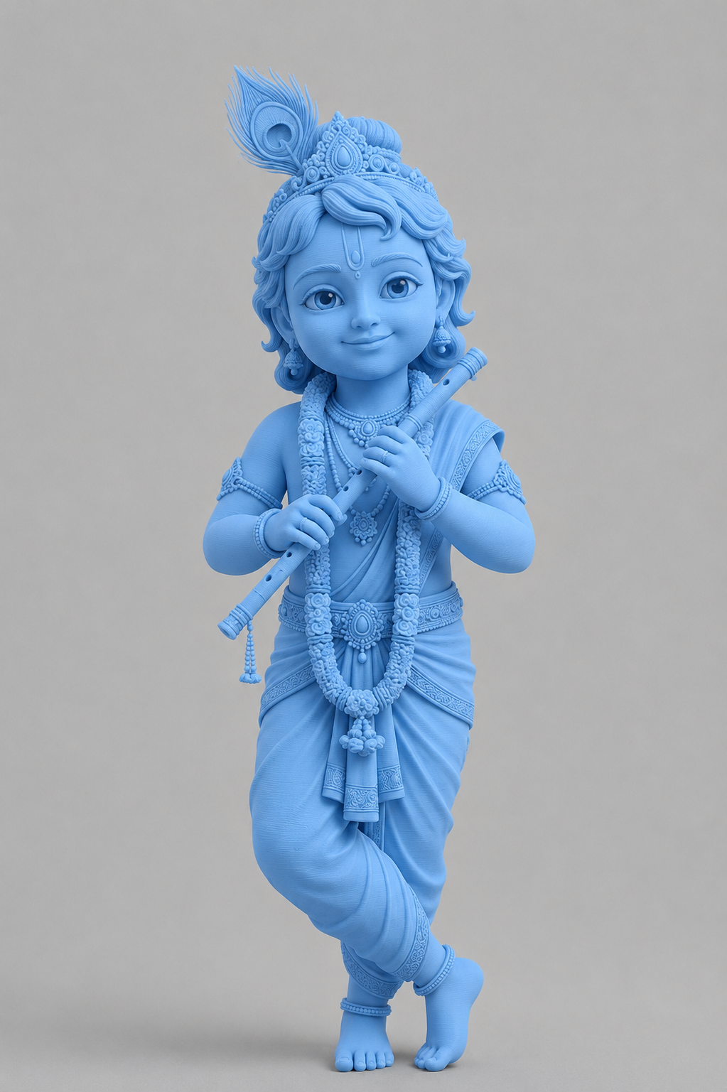 Krishan Ji Standing V4352 3D Model (5 Inch)